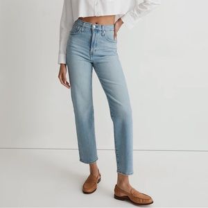 NWT Madewell Tall Vintage Perfect Straight Jean 28 Tall